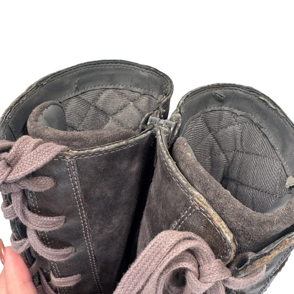 The North Face Ballard Lace II Suede Waterproof‎ Primaloft Boots Grey Women 6.5